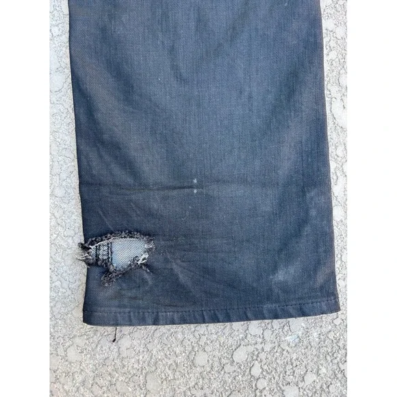 Nudie Jeans Black Dry Coated Jeans Men's W36 L34 Made in Italy